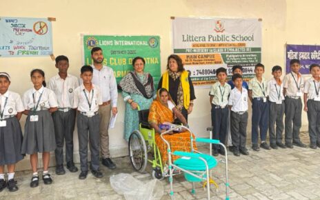 लिटेरा पब्लिक स्कूल पटना ने अपने मुख्य परिसर में जरूरतमंद दव्यांगों के लिए कृत्रिम अंग, व्हीलचेयर और श्रवण यंत्र जैसी सामग्रियों के वितरण...